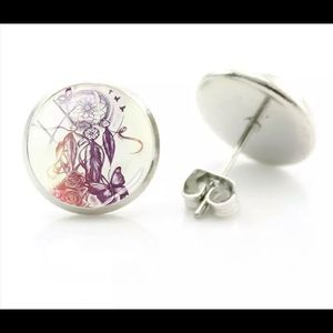 Dream catcher earrings